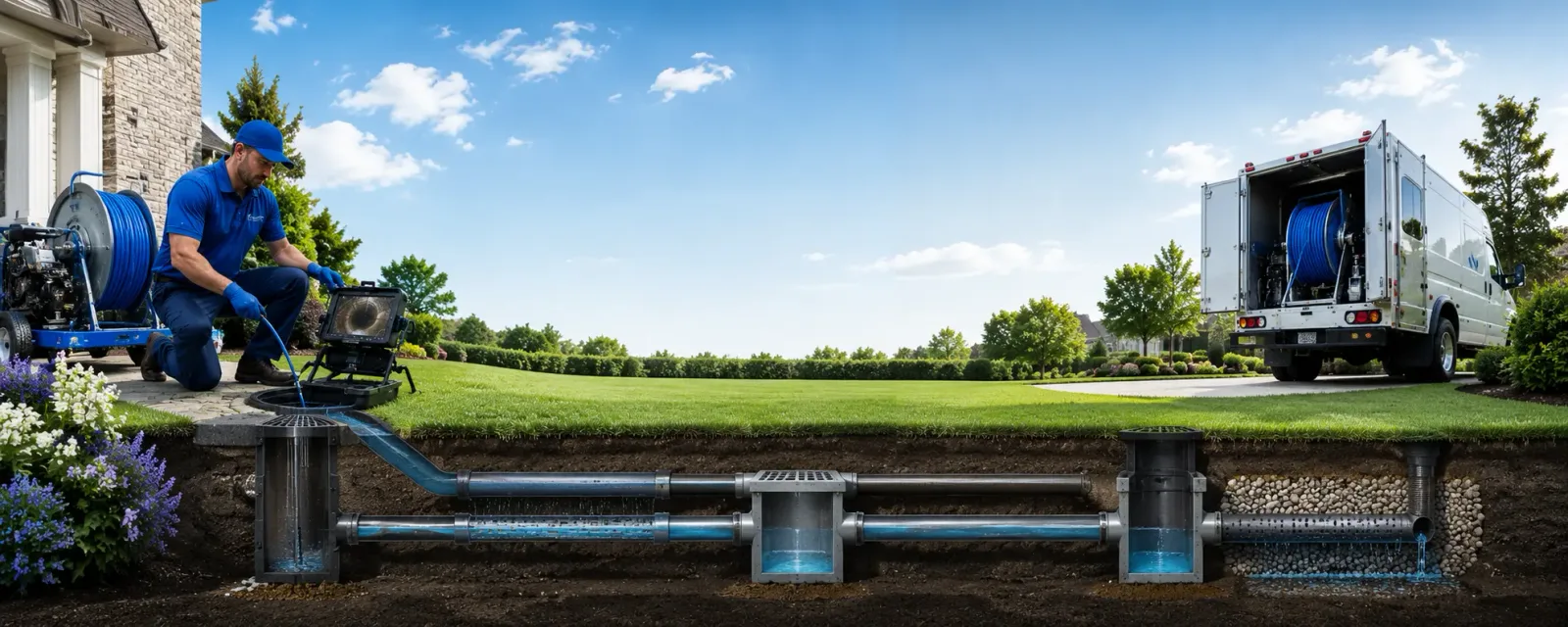 Outdoor drain cleaning information for Fairfield, IA